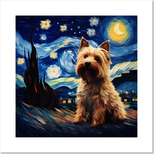 Yorkie Starry Night Posters and Art